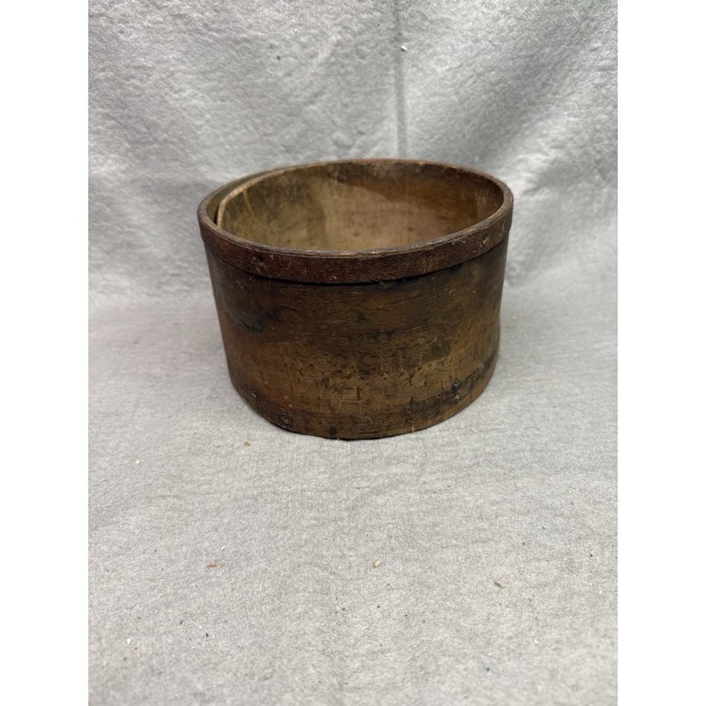 Antique Bent Wood Grain Measure / Pantry Box 7" x 4.5" Primitive Early American